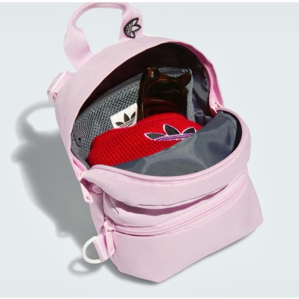 Adidas New Trefoil Logo Mini Backpack 2.0 Originals Orchid Pink Purple - Picture 10 of 10